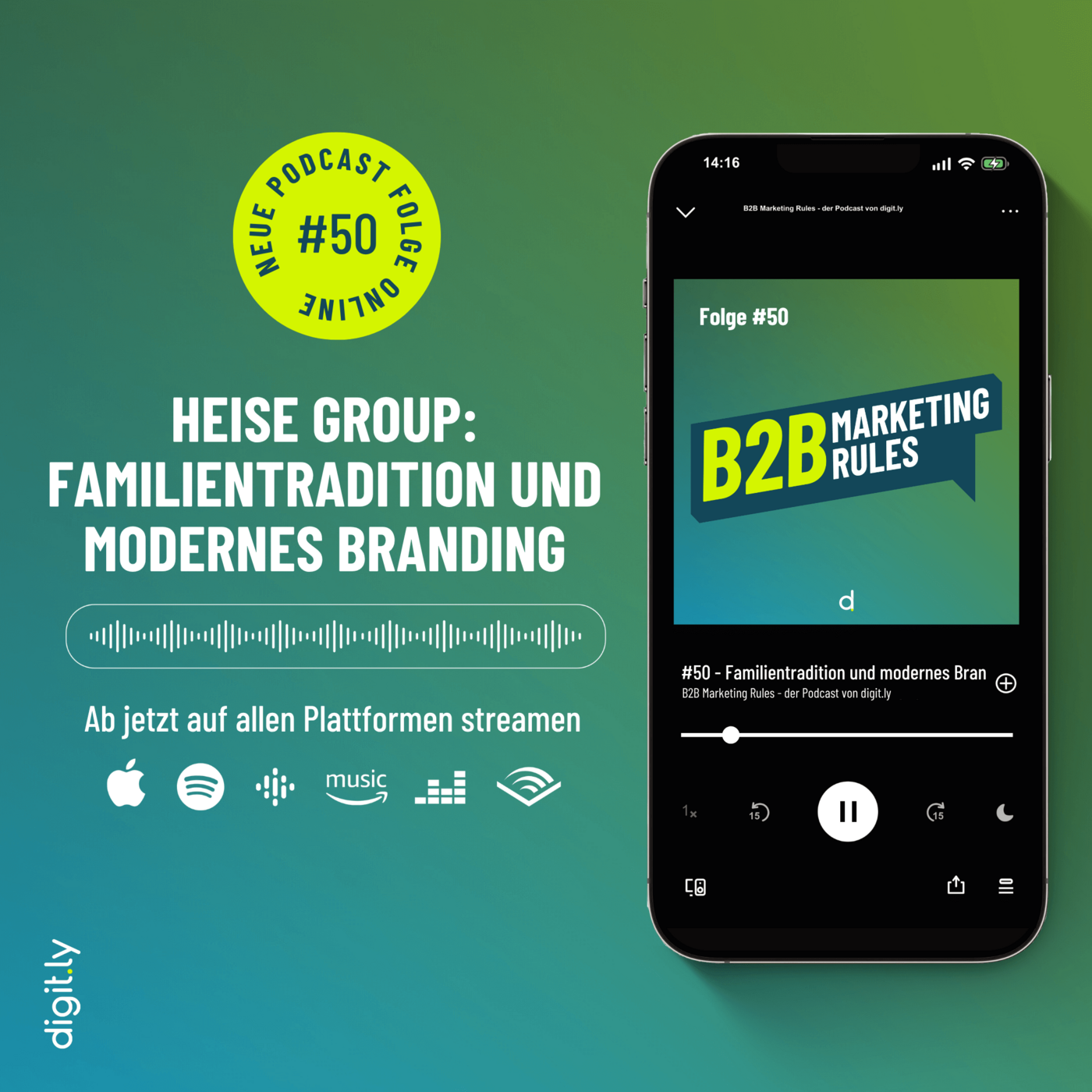 Folge 50 unseres B2B Marketing Rules Podcast